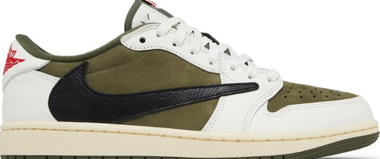 Travis Scott Jordan 1 Low Reverse Medium Olive