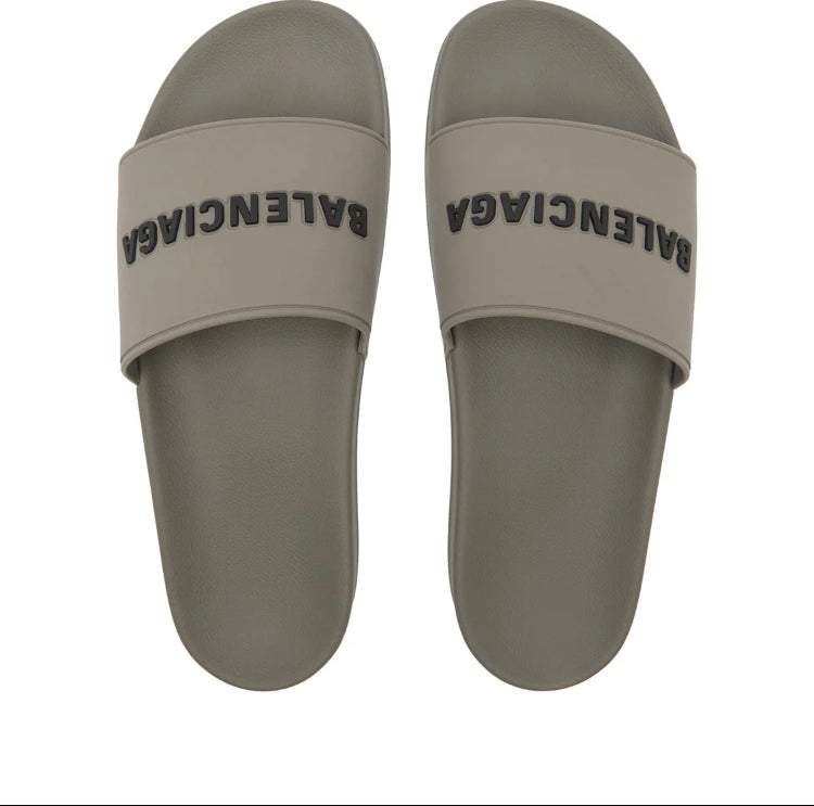 Balenciaga Pool Slides Grey