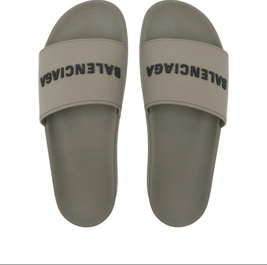 Balenciaga Pool Slides Grey