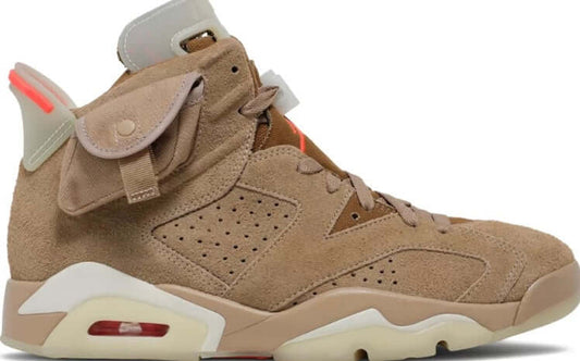 Travis Scott Jordan 6- Retro British Khaki