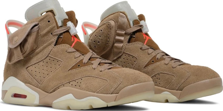 Travis Scott Jordan 6- Retro British Khaki